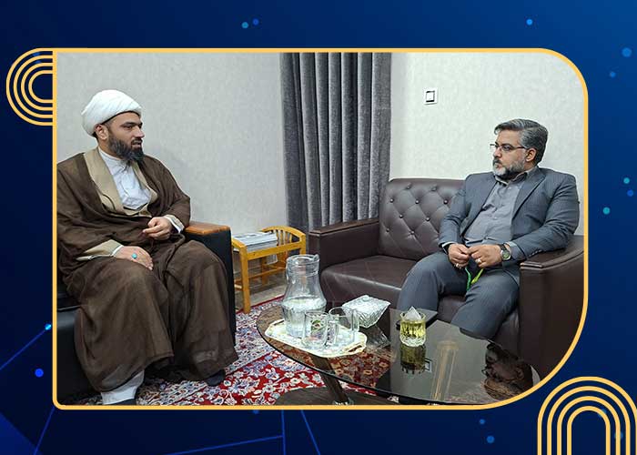 بازدید سید حسنین موسوی مداح و مجری شبکه جهانی بیت العباس علیه السلام